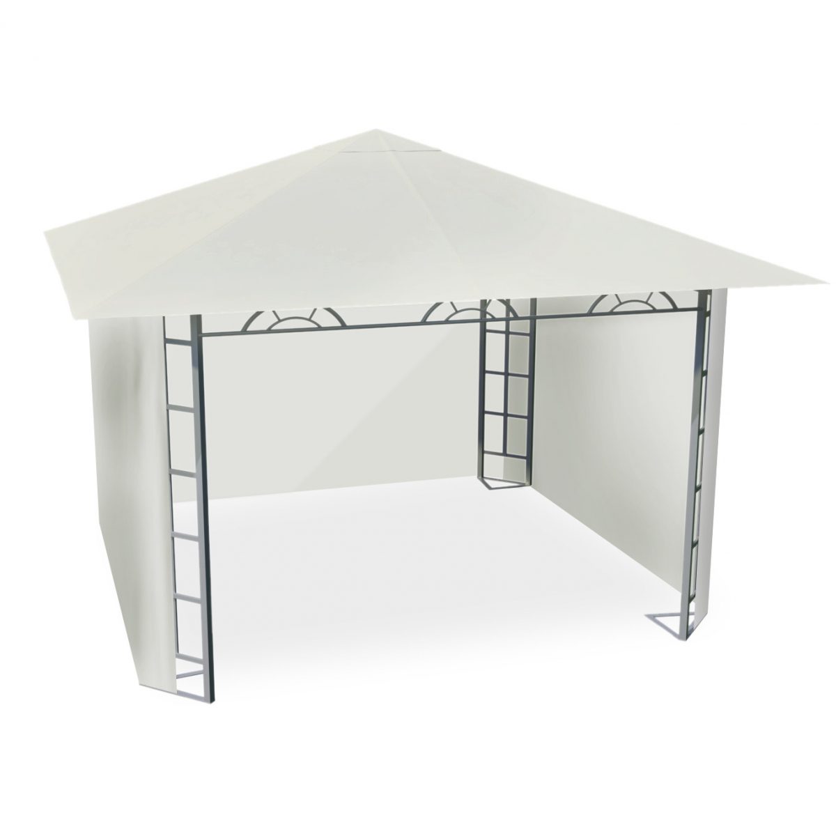 Бежевий садовий павільйон Plonos 3x3 м 4934 - Елегантний та стильний - Зображення 2