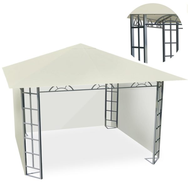 Бежевий павільйон садовий 3x3 м 4934 - Елегантний та стильний