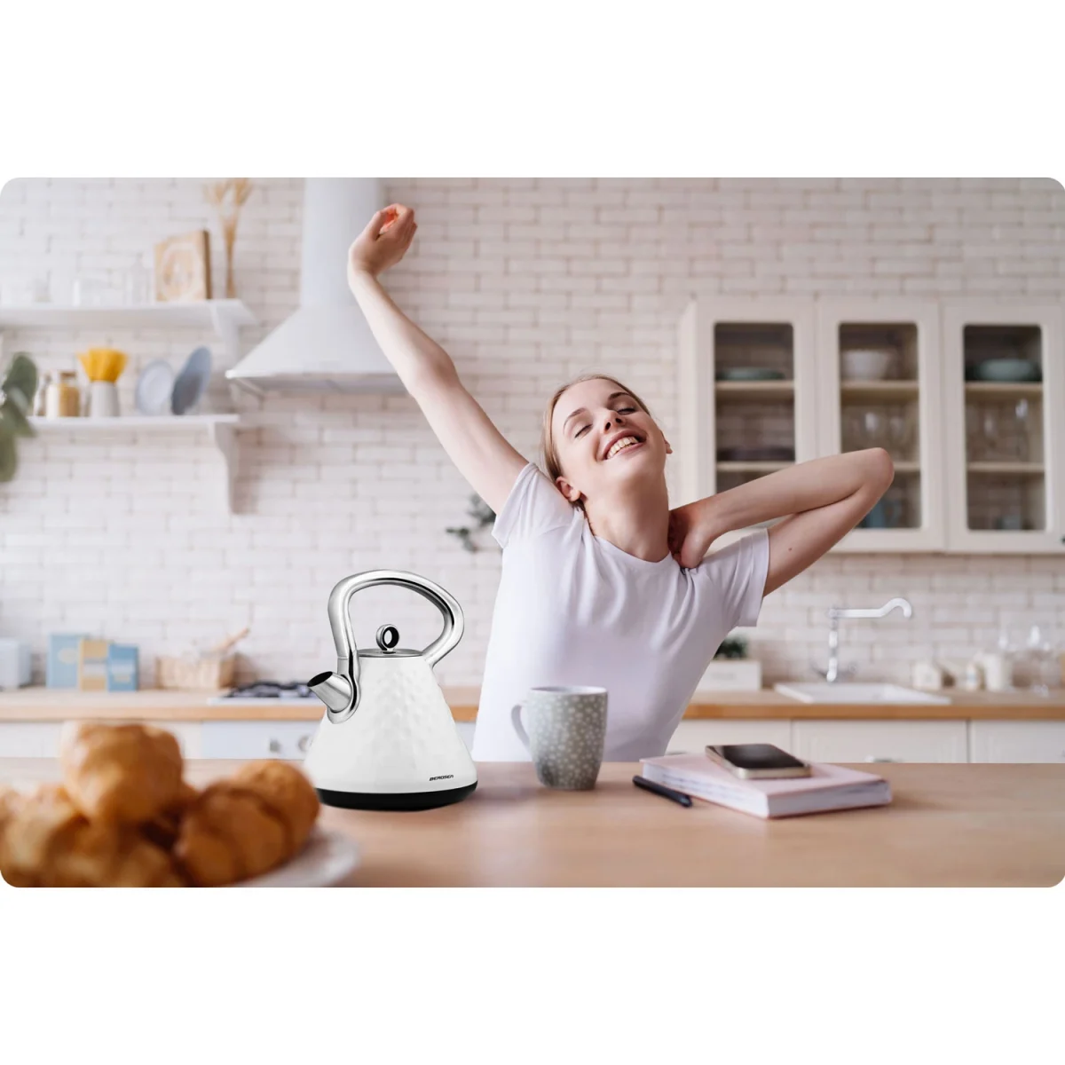 Електрочайник 1.7L Berdsen BD-700 білий - Зображення 11