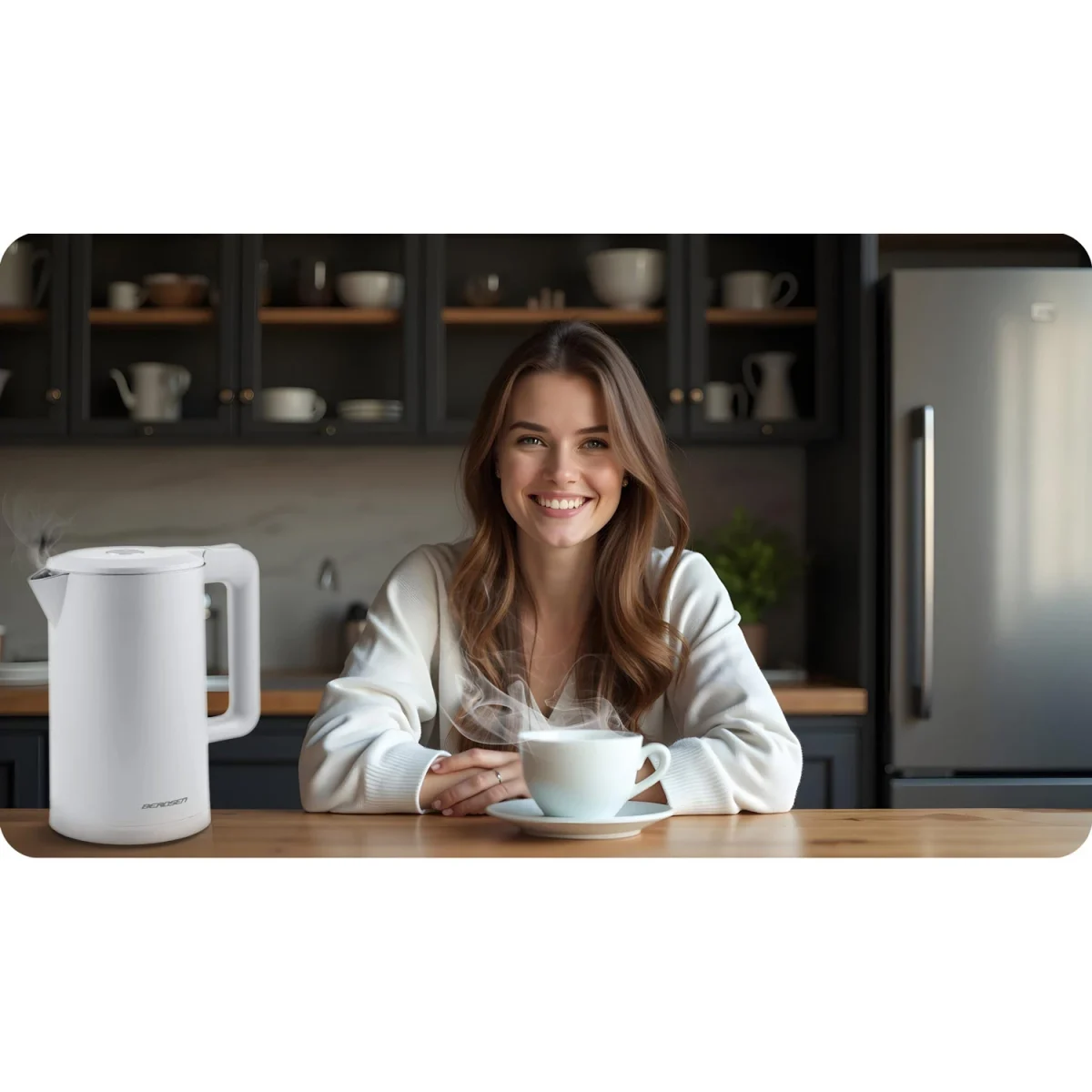 Електрочайник 1.7 л Berdsen BD-710 білий - Зображення 6