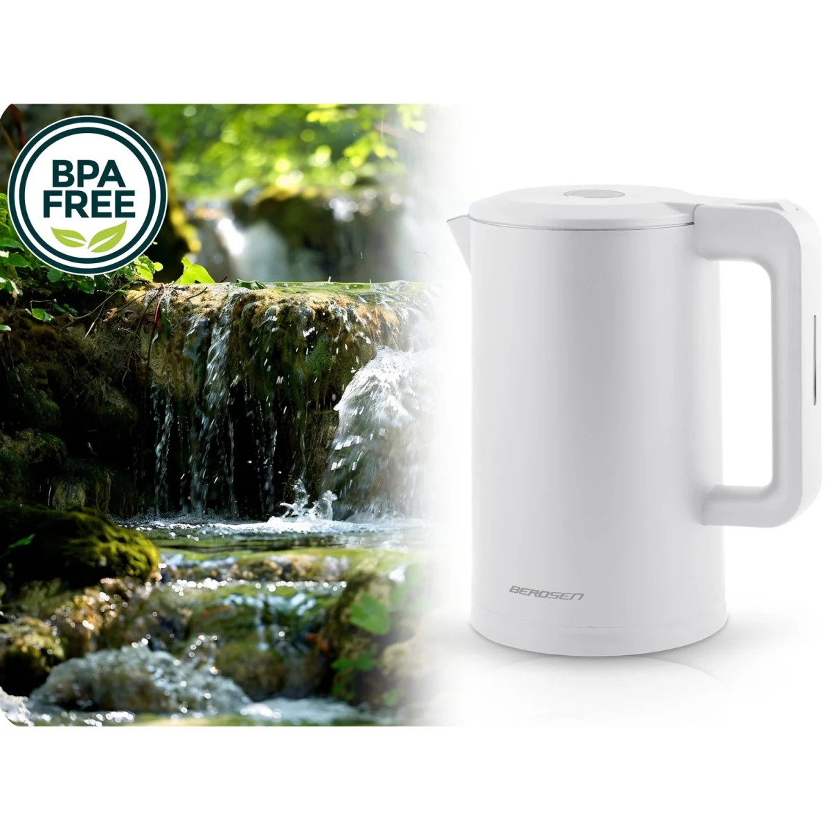 Електрочайник 1.7 л Berdsen BD-710 білий - Зображення 7