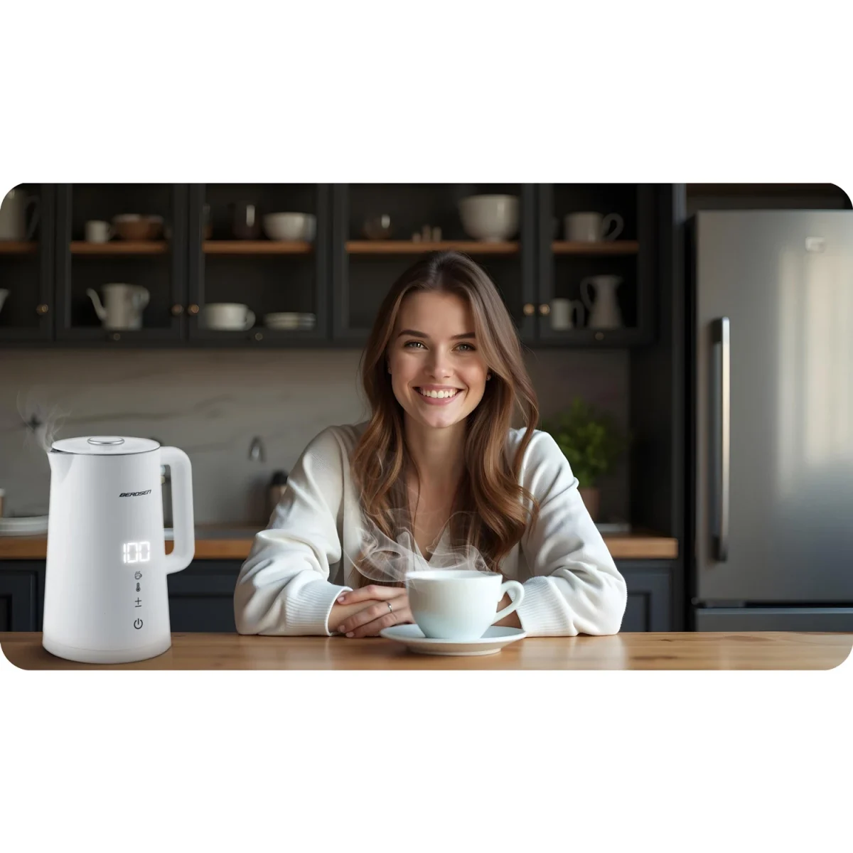 Електрочайник 1.7 л Berdsen BD-709 білий - Зображення 8