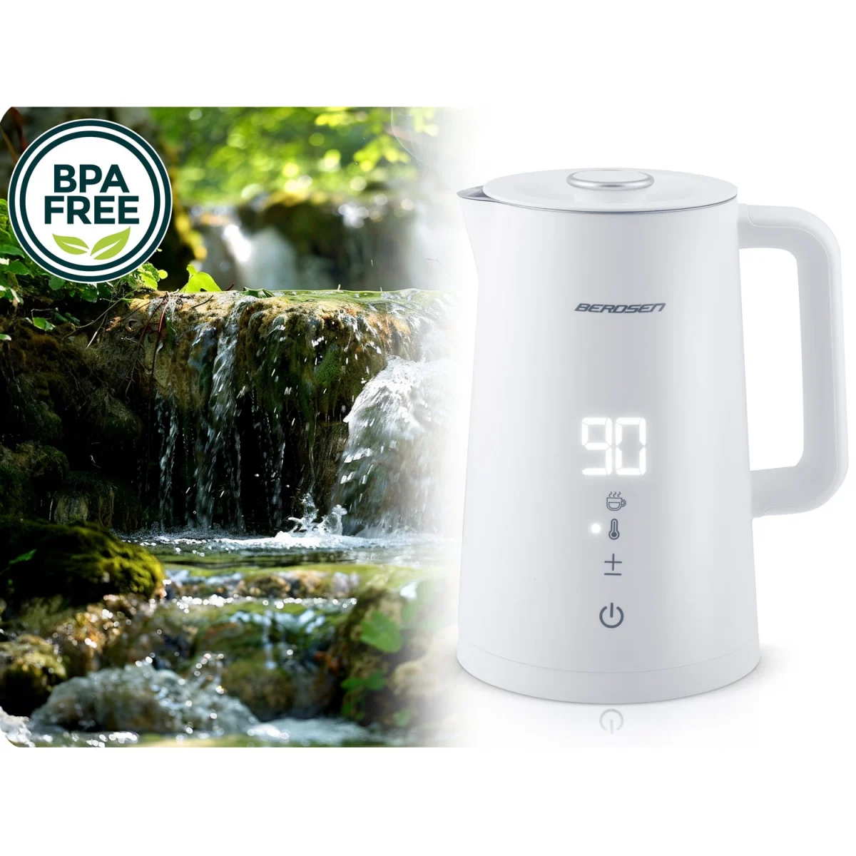 Електрочайник 1.7 л Berdsen BD-709 білий - Зображення 9