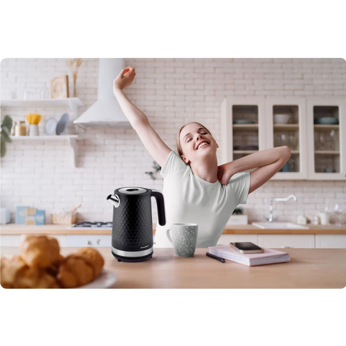 Електрочайник 1.7 л Berdsen BD-705 чорно-срібний - Зображення 7