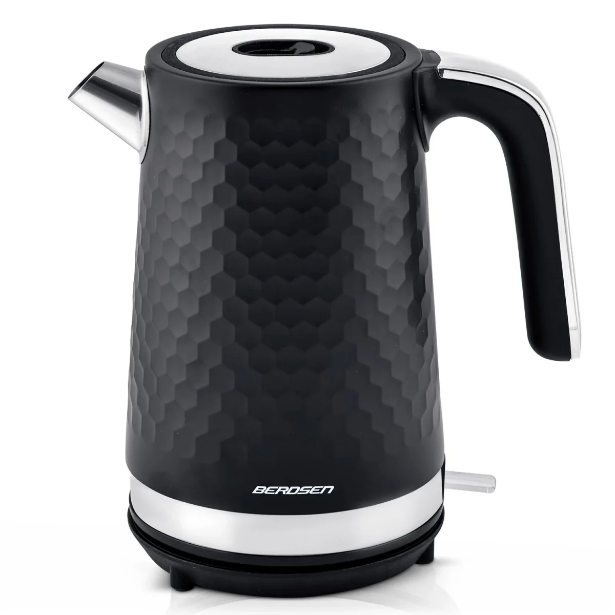 Електрочайник 1.7 л Berdsen BD-705 чорно-срібний - Зображення 3