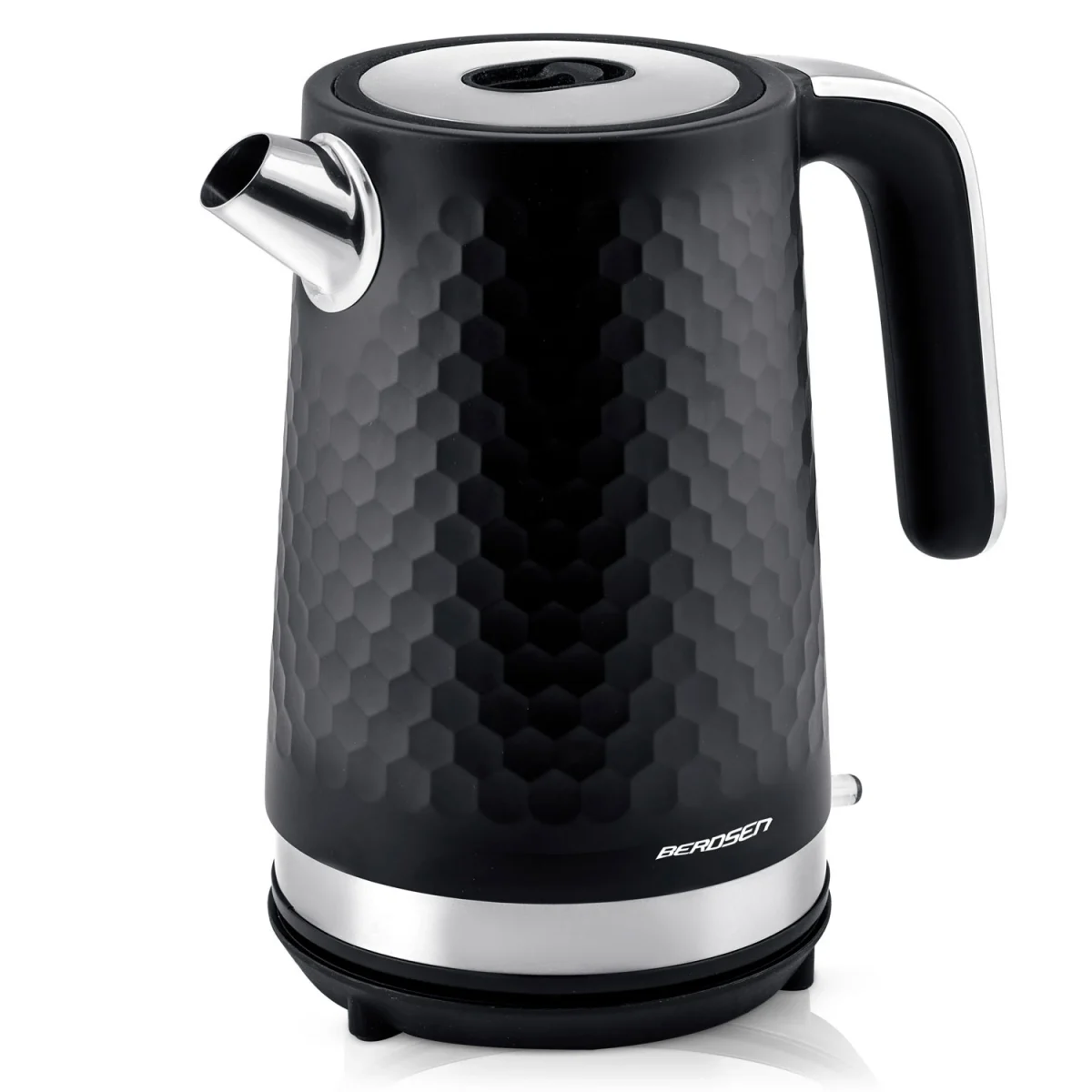 Електрочайник 1.7 л Berdsen BD-705 чорно-срібний - Зображення 4