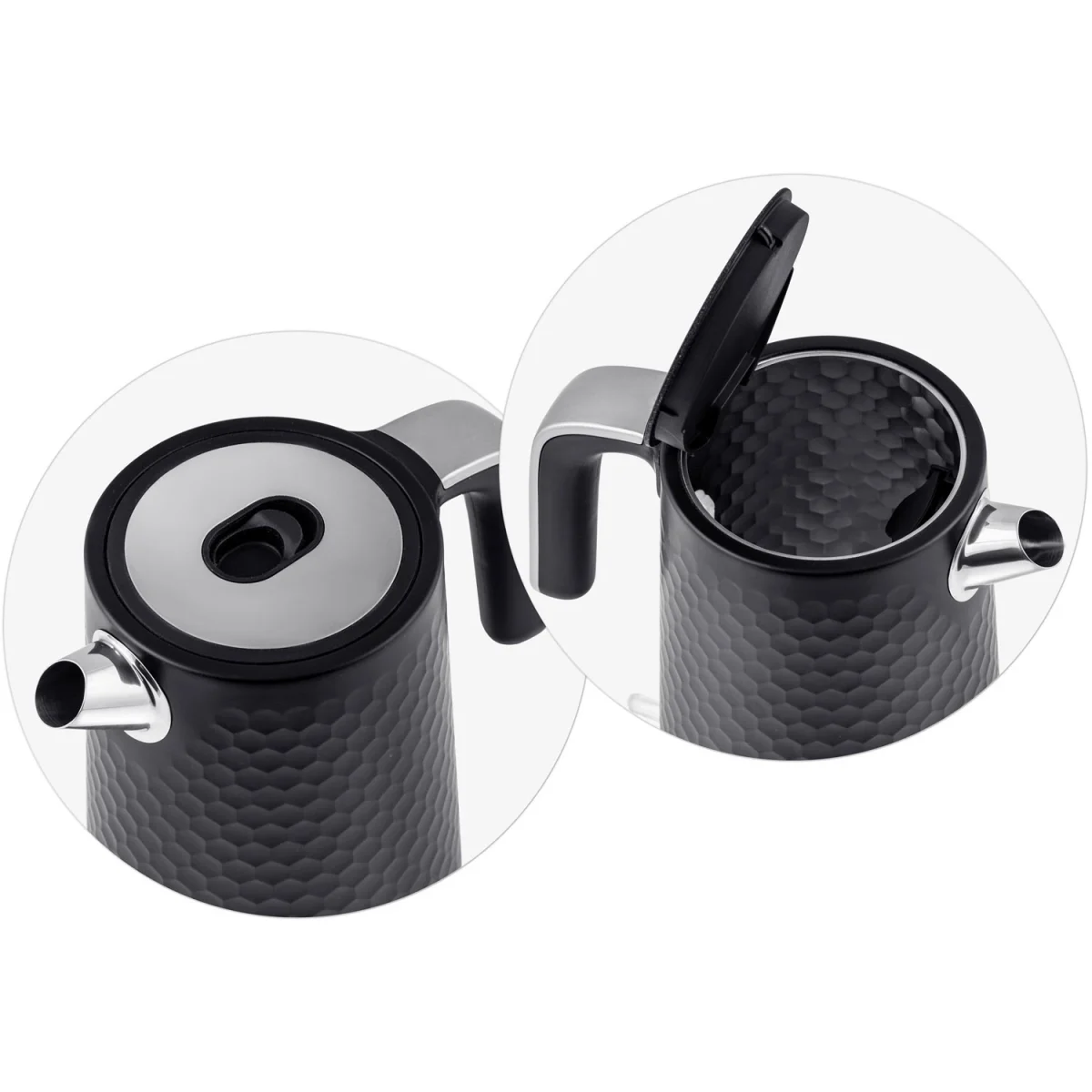 Електрочайник 1.7 л Berdsen BD-705 чорно-срібний - Зображення 12