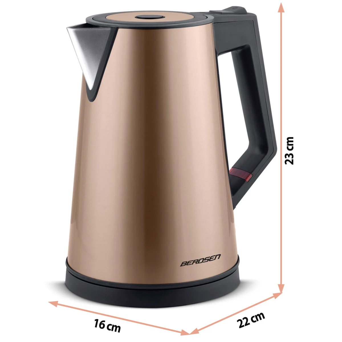 Електрочайник Berdsen BD-708 1.7 л Мідний - Зображення 5
