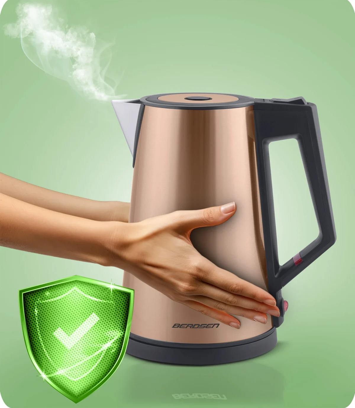 Електрочайник Berdsen BD-708 1.7 л Мідний - Зображення 15