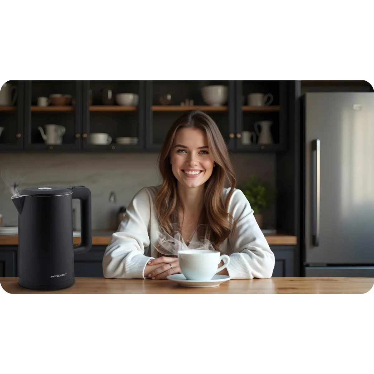 Електрочайник 1.7 л Berdsen BD-710 чорний - Зображення 10