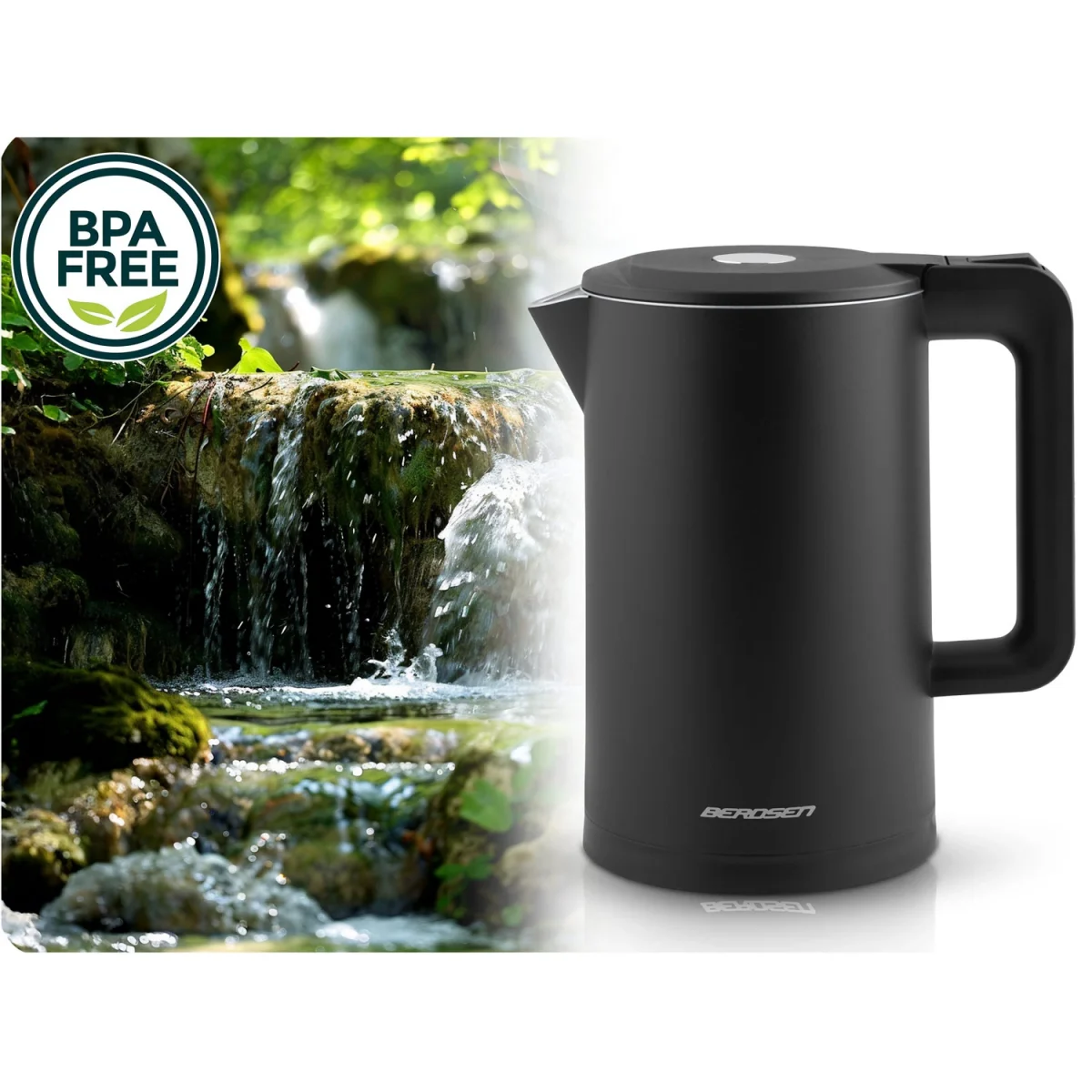 Електрочайник 1.7 л Berdsen BD-710 чорний - Зображення 11