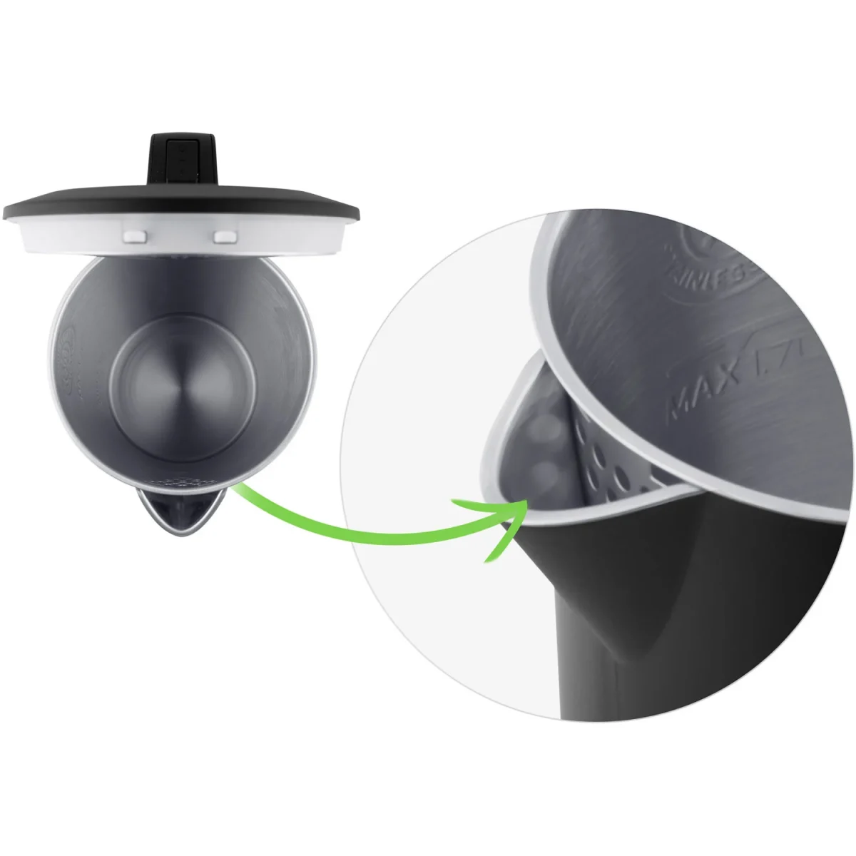 Електрочайник 1.7 л Berdsen BD-710 чорний - Зображення 16