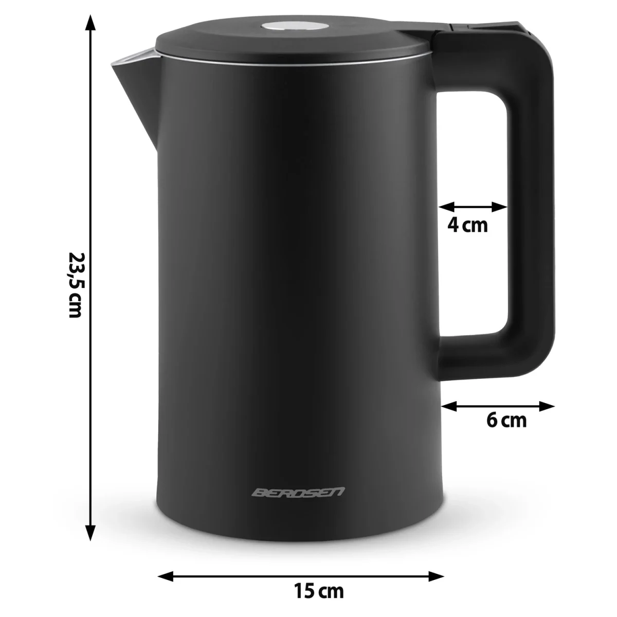 Електрочайник 1.7 л Berdsen BD-710 чорний - Зображення 5