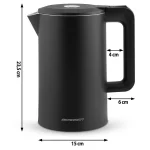 Електрочайник 1.7 л Berdsen BD-710 чорний - Зображення 5