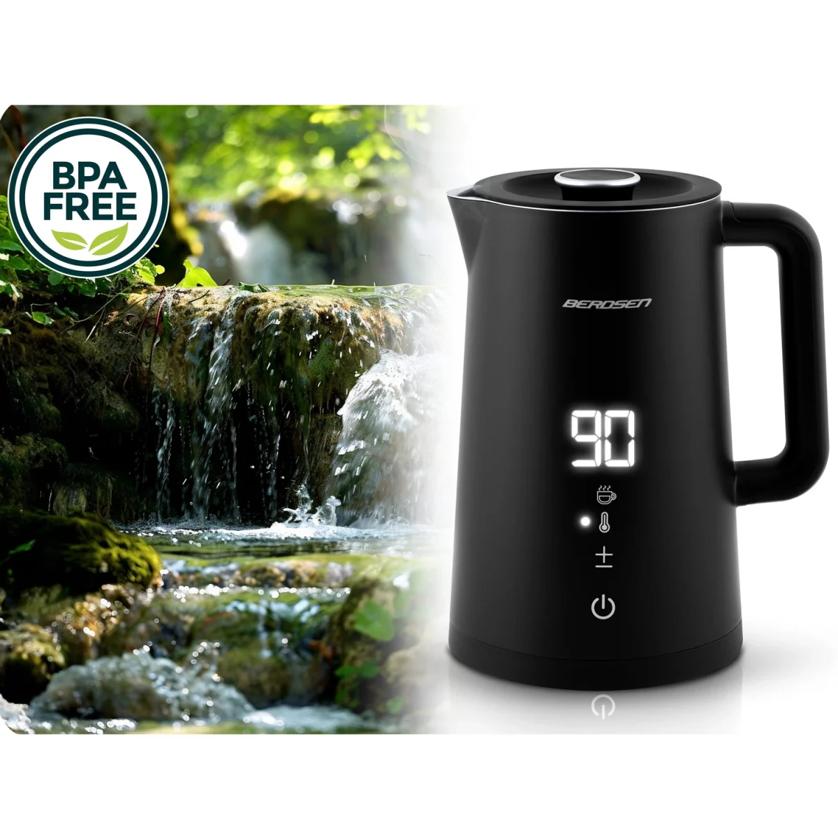 Електрочайник Berdsen BD-709 1.7 л чорний - Зображення 9