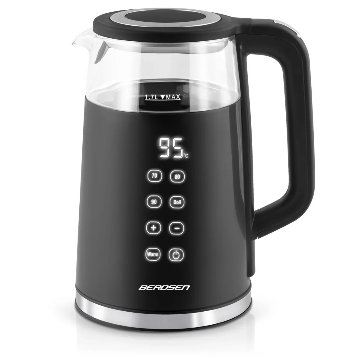 Електрочайник 1.7 л Berdsen BD-707 чорний - Зображення 3