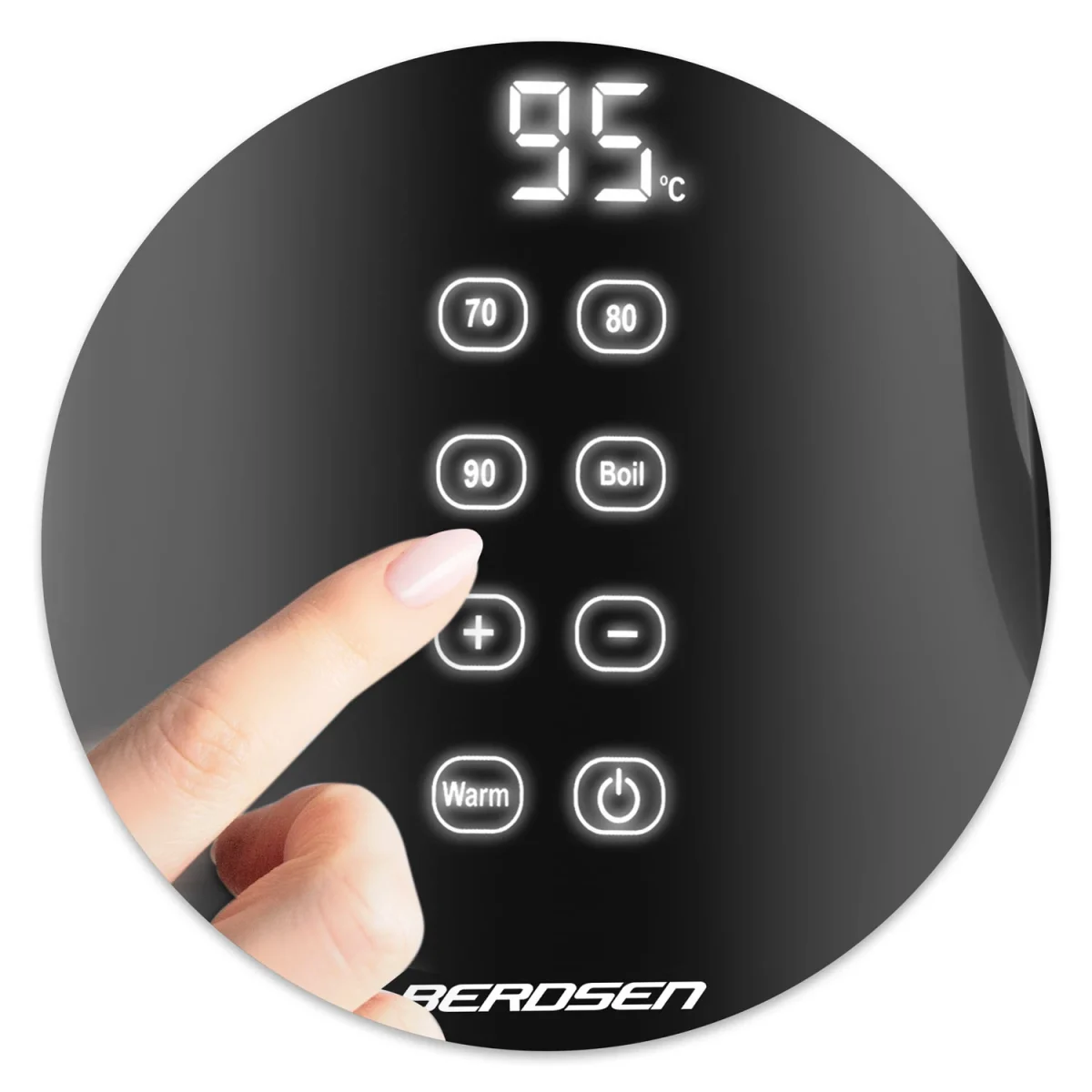 Електрочайник 1.7 л Berdsen BD-707 чорний - Зображення 5