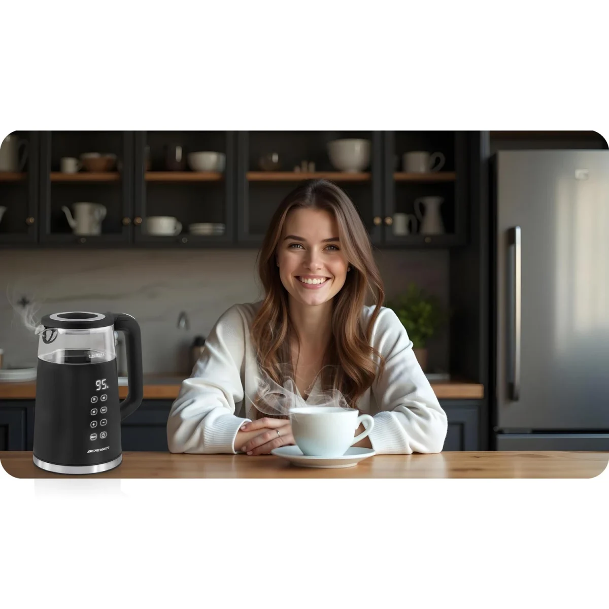 Електрочайник 1.7 л Berdsen BD-707 чорний - Зображення 8