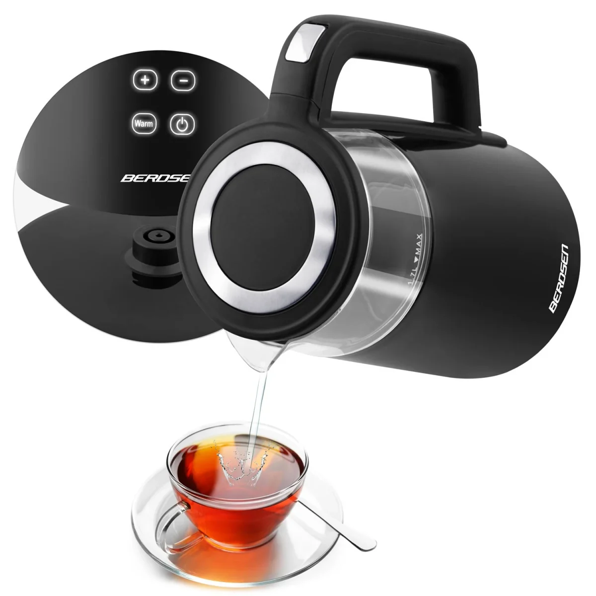 Електрочайник 1.7 л Berdsen BD-707 чорний - Зображення 14