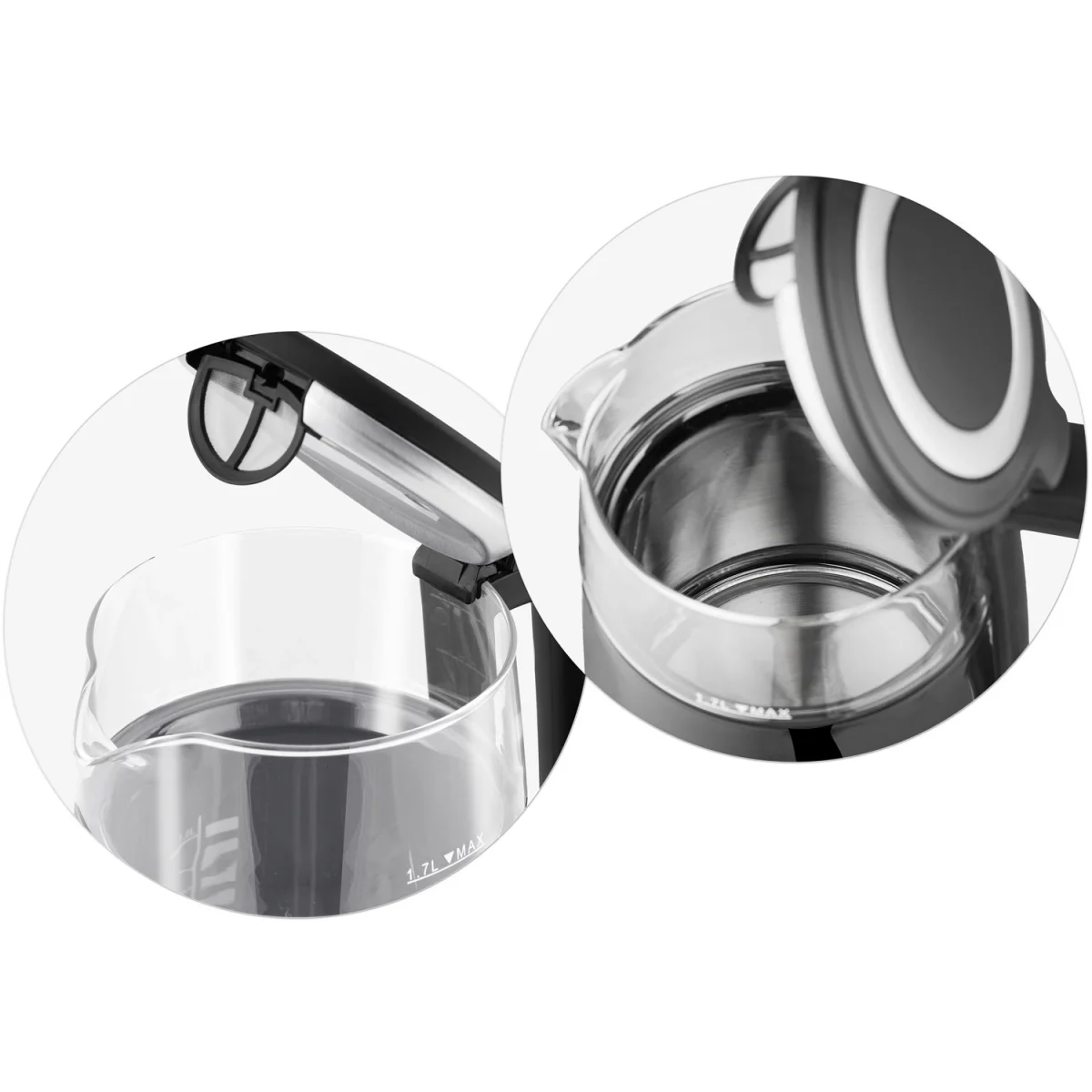 Електрочайник 1.7 л Berdsen BD-707 чорний - Зображення 15