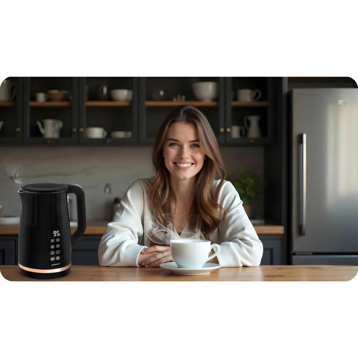 Електрочайник 1.7 л Berdsen BD-706 чорний - Зображення 8