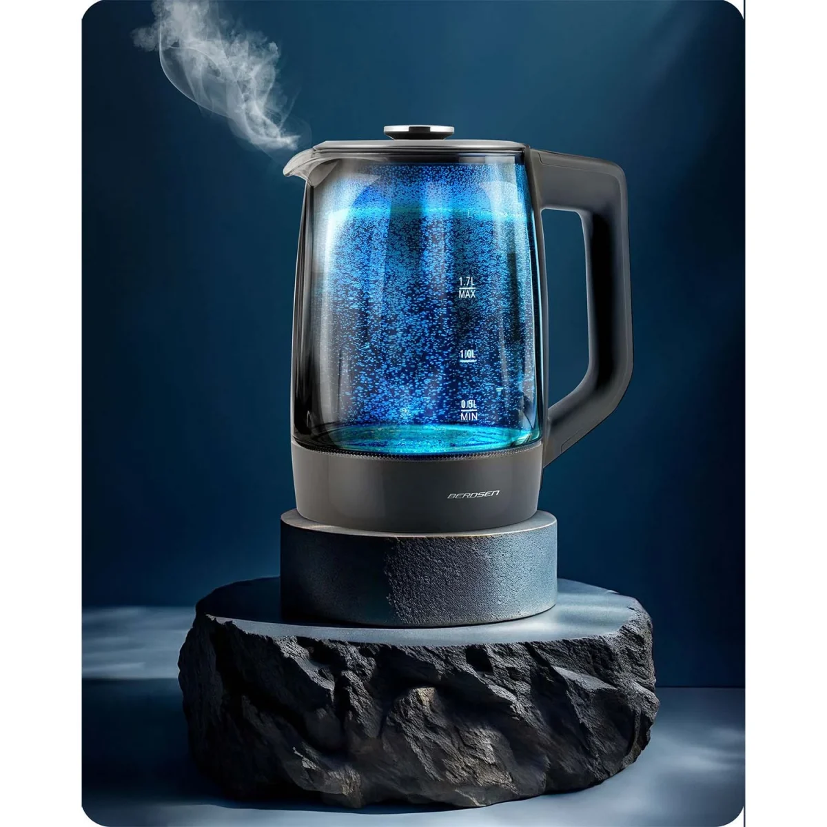 Електрочайник Berdsen BD-711 скляний з об'ємом 1.7 л - Зображення 6