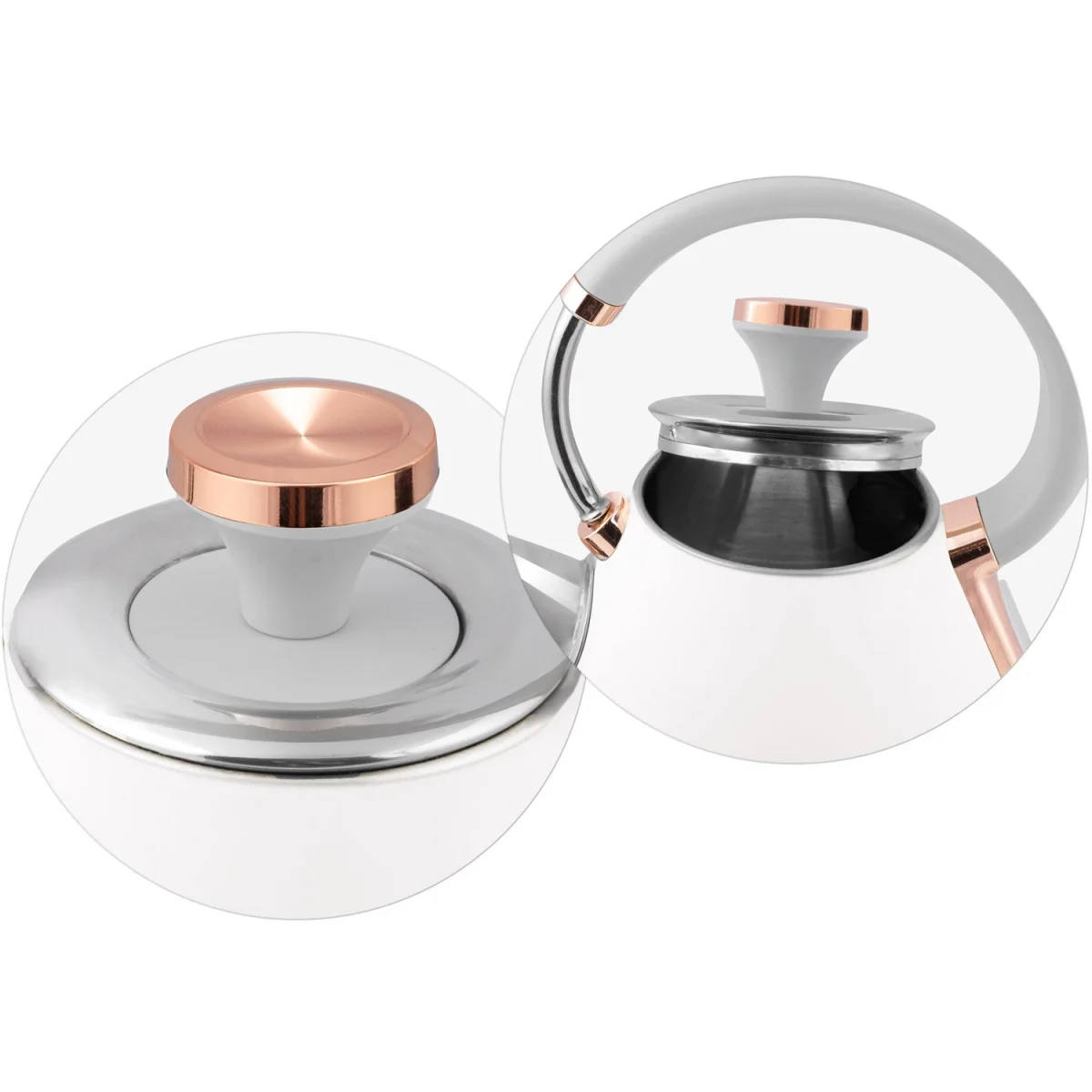 Електрочайник з термометром 1.7 л Berdsen BD-701 білий - Зображення 14