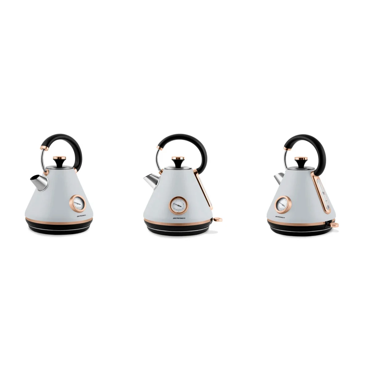 Електрочайник з термометром 1.7L Berdsen BD-701 сірий - Зображення 8