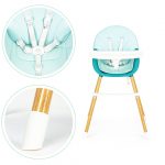 Стільчик для годування ECOTOYS 2в1 HA-004 блакитний - Універсальність для малюка - Зображення 7
