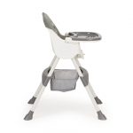 Стільчик для годування ECOTOYS 2 в 1 з 5-точковими ременями безпеки, сірий HC-823 - Зображення 3