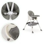 Стільчик для годування дітей 2в1 ECOTOYS сірий HC-823: комфорт і універсальність - Зображення 5