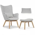 Скандинавське крісло з підніжками