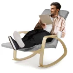 Крісло-гойдалка Suzi - світло-сірий - Зображення 6