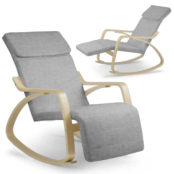Крісло-качалка Suzi - світло-сірий