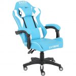 Ігрове крісло Gamer Extreme ENZO Blue White - Стиль та комфорт для професіоналів геймінгу - Зображення 3