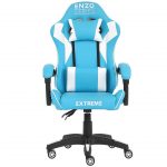 Ігрове крісло Gamer Extreme ENZO Blue White - Стиль та комфорт для професіоналів геймінгу - Зображення 2