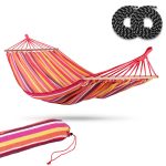 Гамак садовий 220 x 160 см Bahama Double 2-осібний - Ідеальний для відпочинку - Зображення 4