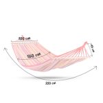 Гамак садовий 220 x 160 см Bahama Double 2-осібний - Ідеальний для відпочинку - Зображення 8