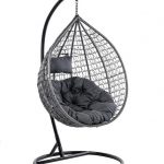 Підвісне садове крісло кокон сірий Velaco ITAKA-GR-OKR-GR сіра подушка-Вишуканий комфорт та стиль