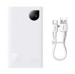 Батарея Універсальна Baseus Adaman 2 20000 mAh 30W White PPAD050002 - Потужний Джерело Енергії