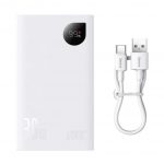 Батарея Універсальна Baseus Adaman 2 20000 mAh 30W White PPAD050002 - Потужний Джерело Енергії