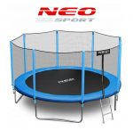Батут Neo-Sport 374 см з Зовнішньою Сіткою + Драбинка - Простір і Безпека для Активних Ігор