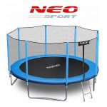 Батут Neo-Sport 374 см з Зовнішньою Сіткою + Драбинка - Простір і Безпека для Активних Ігор
