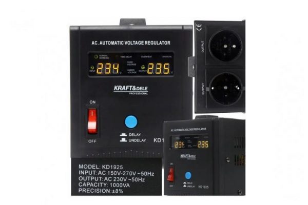 Стабілізатор Напруги Kraft&Dele KD1925 1000 Вт - Надійний Захист Вашої Електроніки