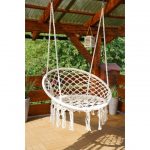 Крісло Підвісне Бразилійське Гамак Bonro B-092 бежевий - Комфортний Відпочинок на Свіжому Повітрі - Зображення 4