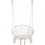 Крісло Підвісне Бразилійське Гамак Bonro B-092 бежевий - Комфортний Відпочинок на Свіжому Повітрі - Зображення 2