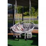 Крісло Підвісне Бразилійське Гойдалка Гамак Bonro B-092 Сірий - Зображення 5