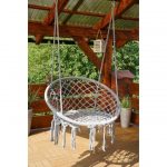 Крісло Підвісне Бразилійське Гойдалка Гамак Bonro B-092 Сірий - Зображення 4