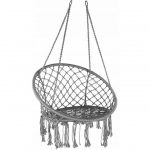 Крісло Підвісне Бразилійське Гойдалка Гамак Bonro B-092 Сірий - Комфорт та Стиль для Вашого Саду