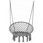 Крісло Підвісне Бразилійське Гойдалка Гамак Bonro B-092 Сірий - Зображення 2